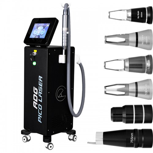  Picosecond laser Nd Yag Pico Laser Tattoo Removal Machine 755nm 532nm 1320nm Pico Q-switched Nd Yag Laser