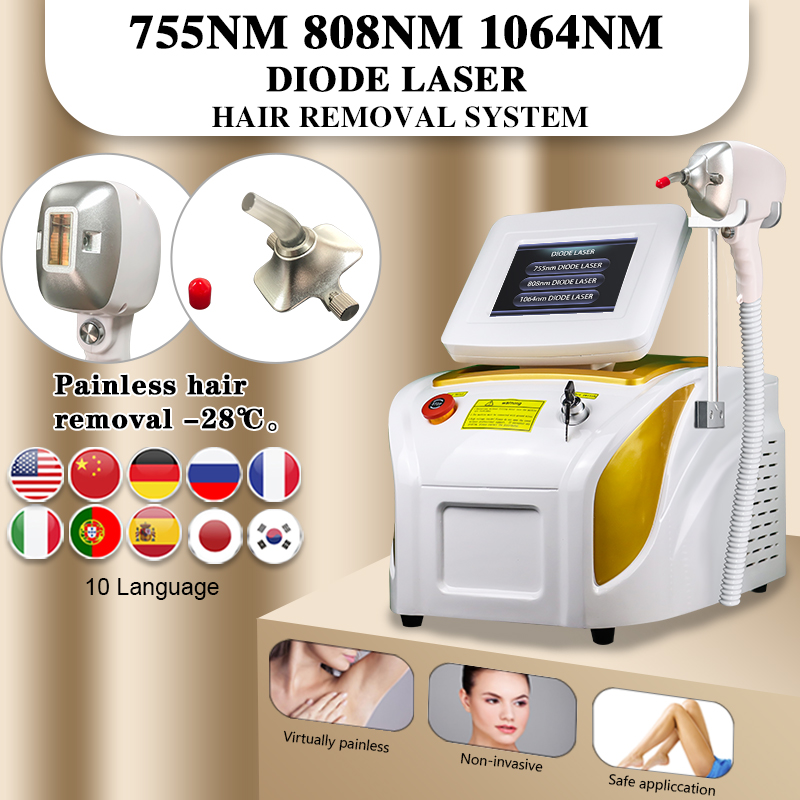 Factory price 2 in 1 808 hair removal picosecond machine ice diode laser hair removal tattoo removal 