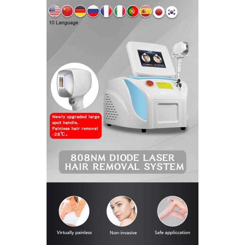 Diode Laser Hair Removal Laser Machine New 808 diode laser hair removal machine 