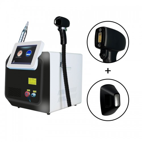 ADG 2 In 1 Diode Laser 755 808 1064 nm And Picosecond Laser Hair Removal And Tattoo Machine