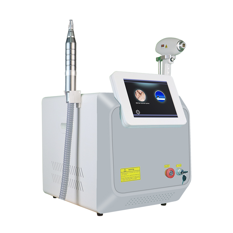 2in1 Nd Yag Laser 808nm Hair Removal Machine Pico Second Laser Tattoo Removal Machine 