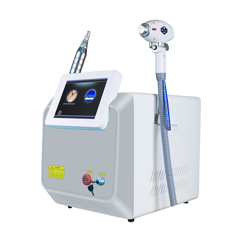 2in1 Nd Yag Laser 808nm Hair Removal Machine Pico Second Laser Tattoo Removal Machine 