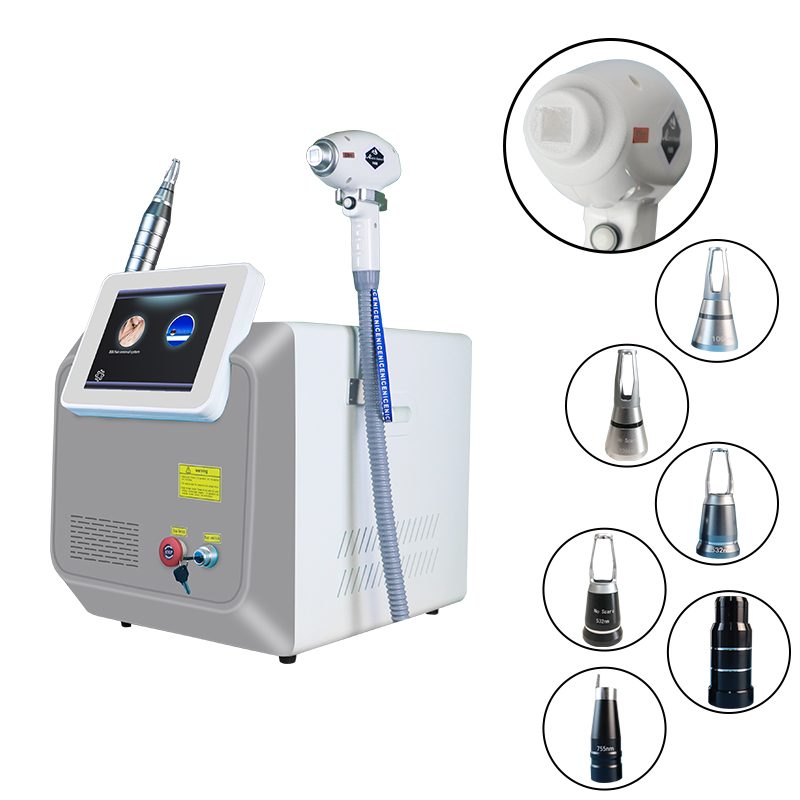 2in1 Nd Yag Laser 808nm Hair Removal Machine Pico Second Laser Tattoo Removal Machine