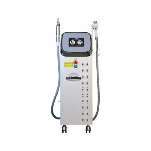 2 In 1 Diode Laser 755 808 1064 nm And Picosecond Laser Hair Removal And Tattoo Machine