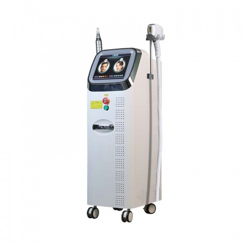 OEM 2 -In-1 Pico Nd Yag Laser 1064 532 1320nm Tattoo Removal And Wrinkle Removal +808nm Hair Removal Machine