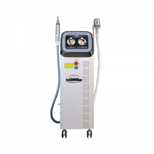 OEM 2 -In-1 Pico Nd Yag Laser 1064 532 1320nm Tattoo Removal And Wrinkle Removal +808nm Hair Removal Machine 