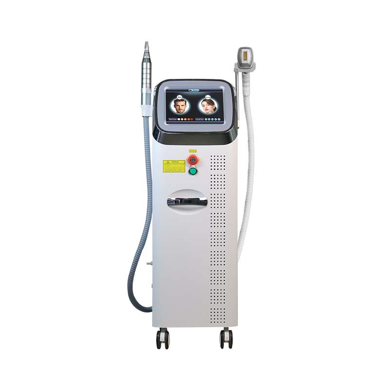 OEM 2 -In-1 Pico Nd Yag Laser 1064 532 1320nm Tattoo Removal And Wrinkle Removal +808nm Hair Removal Machine 