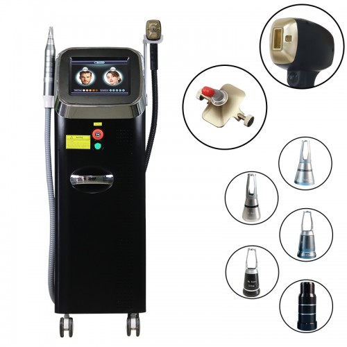 Newest Picosecond 2 in 1 Permanent Hair Removal 755nm 808nm 1064nm lazerepilasyon Tattoo Remaval Machine