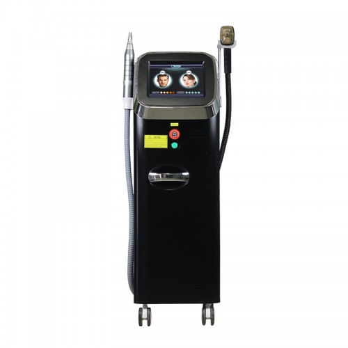 Newest Picosecond 2 in 1 Permanent Hair Removal 755nm 808nm 1064nm lazerepilasyon Tattoo Remaval Machine