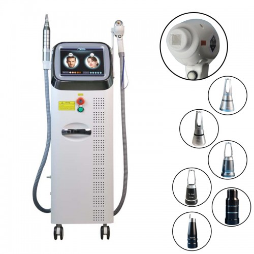 2 In 1 Diode Laser 755 808 1064 nm And Picosecond Laser Hair Removal And Tattoo Machine 