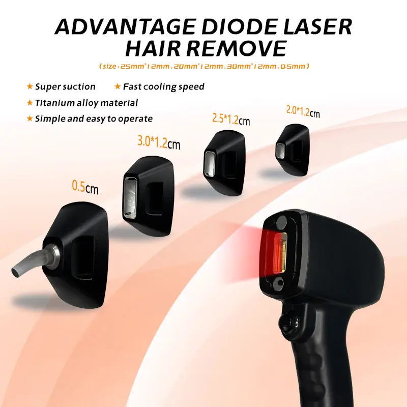 Diode Laser 3000W NEWEST Beauty Hair Removal Machine With 3 Wavelength 755/808/1064nm High Power 