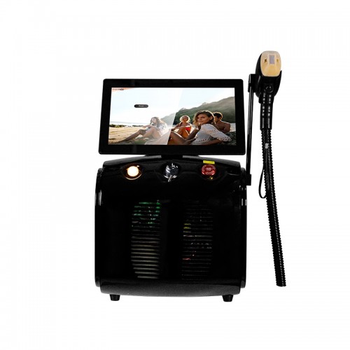 Popular Salon Use Portable Diode Laser Hair Removal  3 Wavelength Titanium 755/1064/808nm Hair Removal Machine