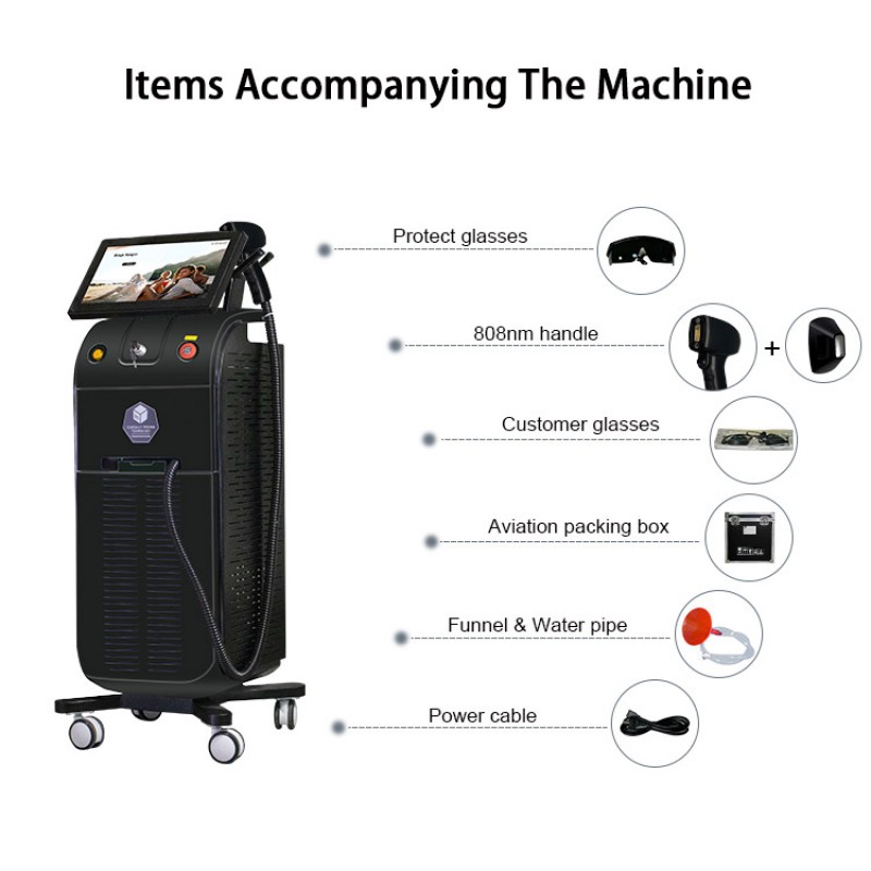 Laser Best professional 3000W diode laser hair removal 755nm 808nm 1064nm diode laser hair removal machine price 