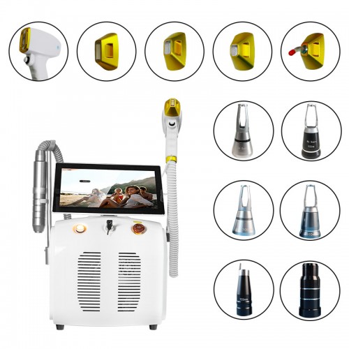 808 Diode Laser And Pico 2 in 1 Picosecond Laser beauty Device for Hollywood Peeling Skin Rejuvenation Lightening Hair Removal 