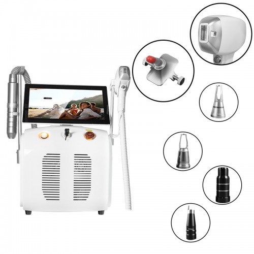 2 In 1 Diode Laser 755 808 1064 nm And Picosecond Laser Hair Removal And Tattoo Machine