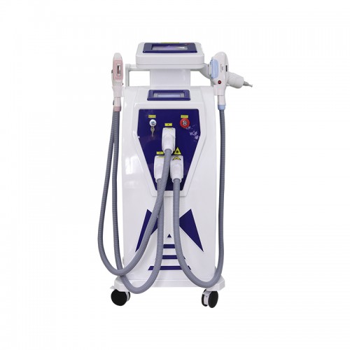 4 in 1 Vertical Professional IPL Machine Laser Magneto OPT Spot Size IPL YAG Laser Hair Removal Machine