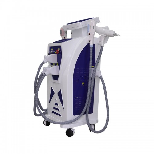 4 in 1 Vertical Professional IPL Machine Laser Magneto OPT Spot Size IPL YAG Laser Hair Removal Machine