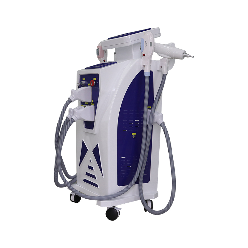 4 in 1 Vertical Professional IPL Machine Laser Magneto OPT Spot Size IPL YAG Laser Hair Removal Machine 