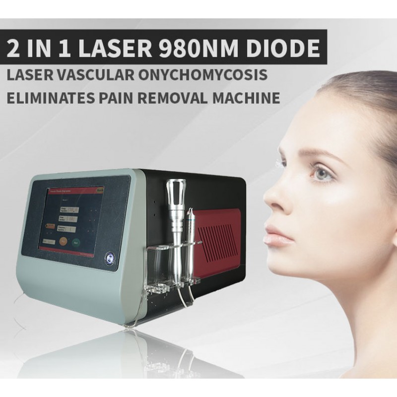 980nm Laser Vascular Removal Machine Spider Vein Removal Rosacea Treatment 980nm Diode Laser Machine 