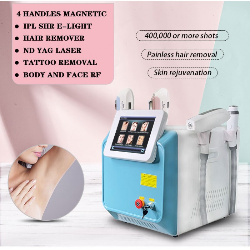 Laser picosecond q switched nd yag opt rf pico laser cleaning 4 in 1 multifunctional beauty machine 