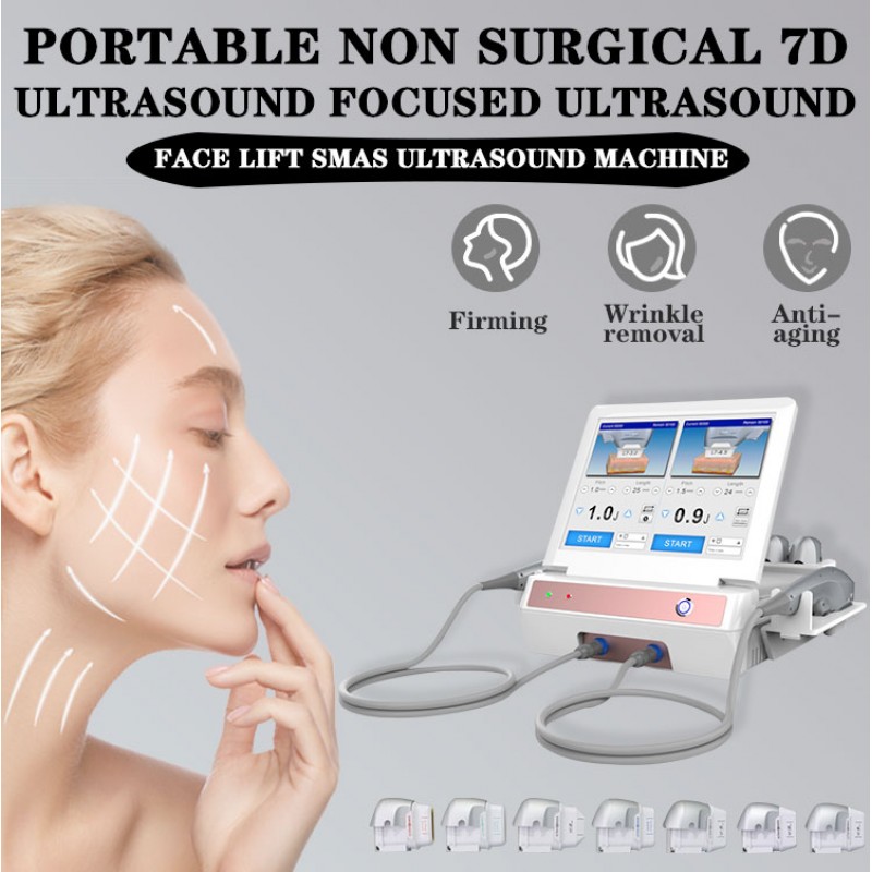 High-Energy Focused Ultrasound System Hifu 7d Facial And Body Mini Hifu Machine 7d Hifu Slimming Wrinkle 