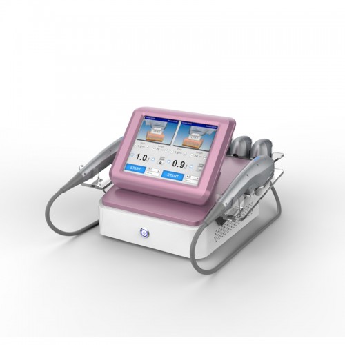 Portable pink dual-system hif 7d facial y corporal face lifting hif 7d facial and body machine