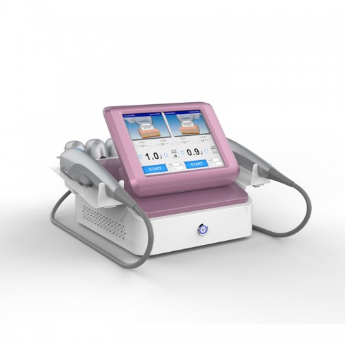 Portable pink dual-system hif 7d facial y corporal face lifting hif 7d facial and body machine