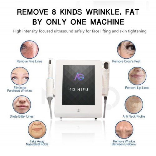 Hot Selling Dual Handles Portable 3D 4D 9D 7D HFU Beauty Machine HIFU Vaginal Tightening Machine