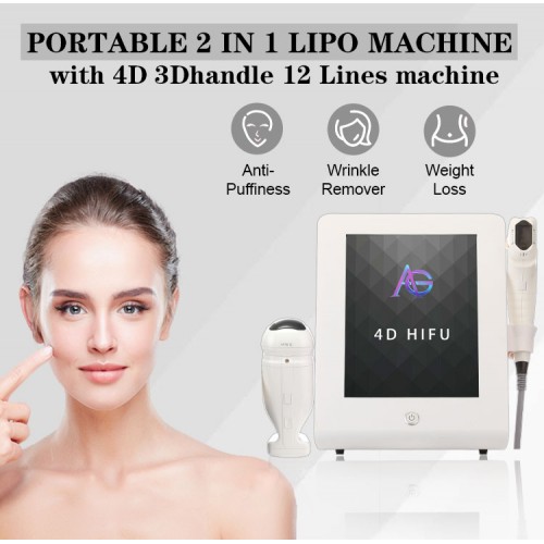 Popular Liposonic Hifu 2-in-14D Facial +Body Slimming Beauty Machine For Anti-age Remove Wrinkle and Weight Loss 