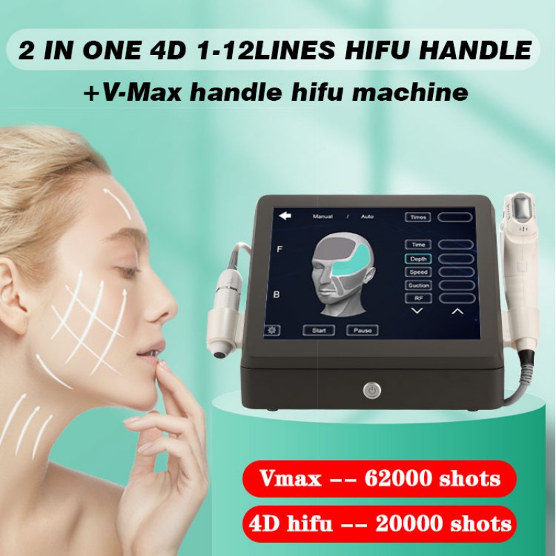 200000 Shots 12 Lines Beautemax Vmax 4d Hifu High Intensity Focused Ultrasound V Max 