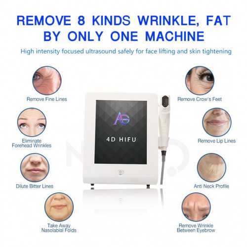 Newest Korea 12 Lines Machine Face Body 4d Hifu Anti wrinkle machine