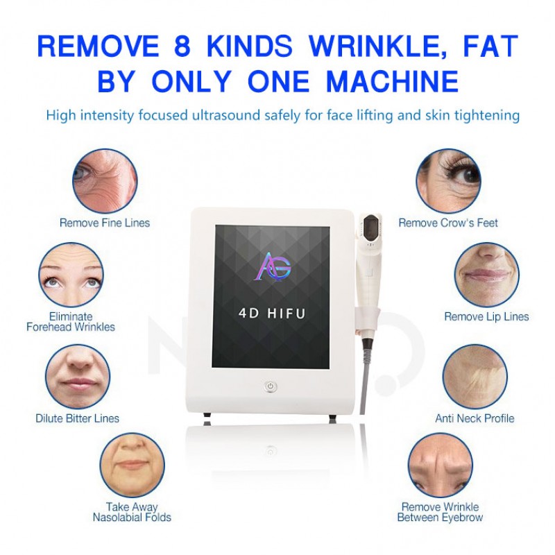 Newest Korea 12 Lines Machine Face Body 4d Hifu Anti wrinkle machine 