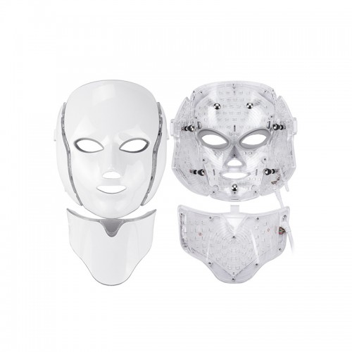 Led Face Neck Beauty Device 7 Color LED Light Photon Blue Red Light Therapy Anti- Wrinkle Led light Therapy Beauty mask