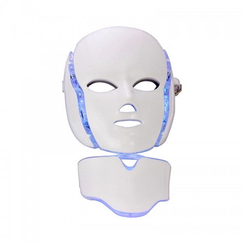 Led Face Neck Beauty Device 7 Color LED Light Photon Blue Red Light Therapy Anti- Wrinkle Led light Therapy Beauty mask