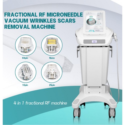 4 in 1 Fractional RF Mircroneedle Vacuum Wrinkles Scars Removal Machine 