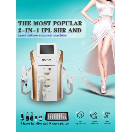 M22 Ultra Photon Facial IPL Photofractional Skin Rejuvenation Hair Removal Machine